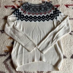 Ann Taylor Factory Fair Isle Embellished Sweater